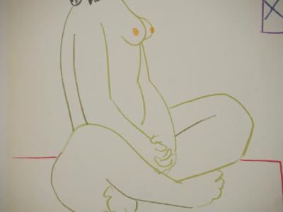 Pablo PICASSO : Le peintre costumé et son modèle, Lithographie 2