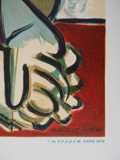 Pablo PICASSO: Nackte Frau mit türkischer Mütze, signierte Lithographie 2