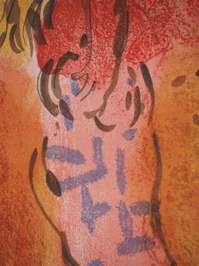 Marc CHAGALL : La Bible, La glanneuse, Lithographie originale 2