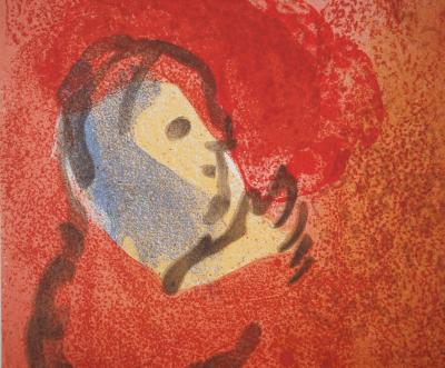 Marc CHAGALL : La Bible, La glanneuse, Lithographie originale 2