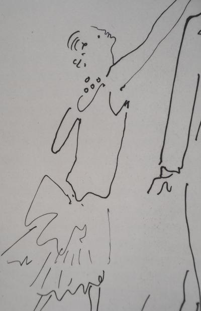 Jean COCTEAU : Le bal du comte d’Orgel, Essayages, Gravure originale 2