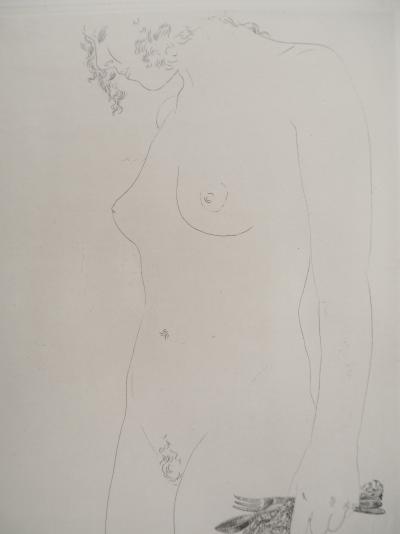 Salvador DALI : Maldoror, Nu pensif, Gravure originale signée 2