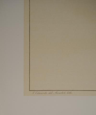 John EDWARDS : Fleurs et Bouquets, Fleurs de pommier, Lithographie signée 2