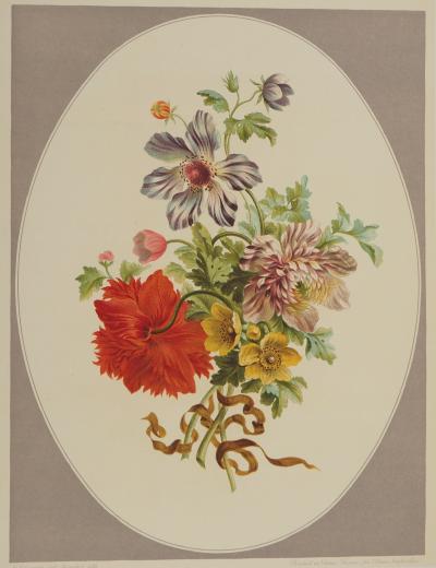 John EDWARDS : Fleurs et Bouquets, Une composition printanière, Lithographie signée 2
