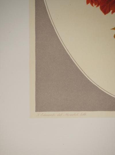 John EDWARDS : Fleurs et Bouquets, Une composition printanière, Lithographie signée 2