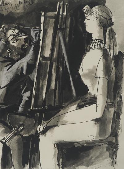 Pablo PICASSO : La muse de l'artiste, Lithographie 2