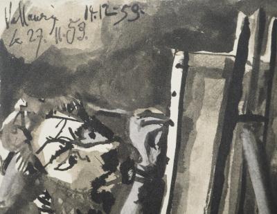 Pablo PICASSO : La muse de l'artiste, Lithographie 2