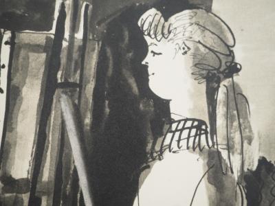 Pablo PICASSO : La muse de l'artiste, Lithographie 2