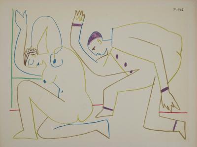 Pablo PICASSO : La révérence, Lithographie 2