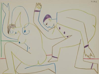 Pablo PICASSO : La révérence, Lithographie 2