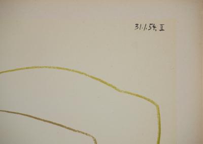 Pablo PICASSO : La révérence, Lithographie 2