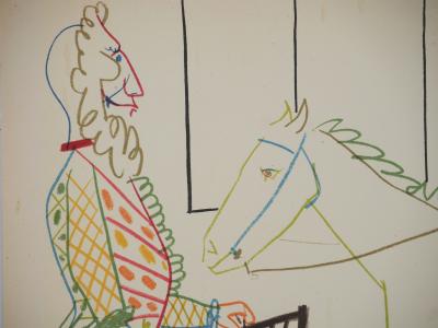 Pablo PICASSO : Courtisan, roi et femme dénuée, Lithographie 2
