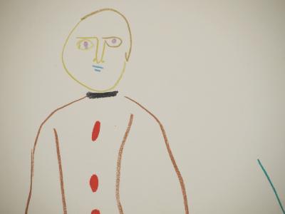 Pablo PICASSO : Le clown et son assistante, Lithographie 2