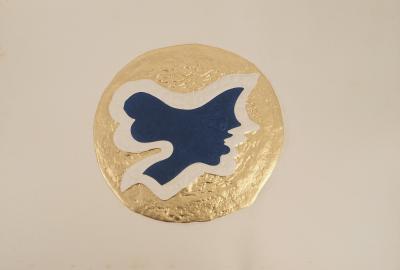 Georges BRAQUE : La déesse Héra, Gravure réhaussée à l’or