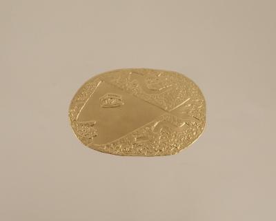Georges BRAQUE : Poisson anthropomorphe, Gravure réhaussée à l'or 2