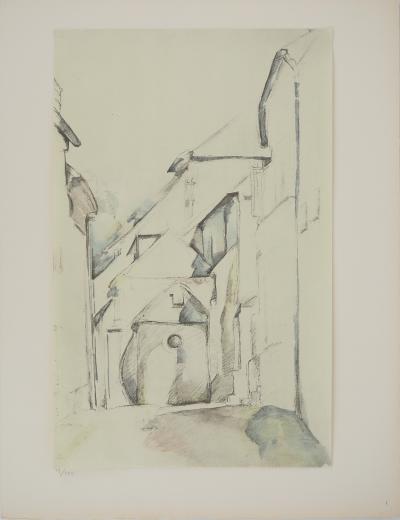 Paul CEZANNE : Intérieur de village, Lithographie et pochoir 2