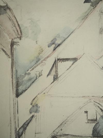 Paul CEZANNE : Intérieur de village, Lithographie et pochoir 2