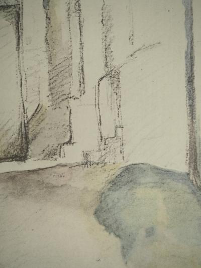 Paul CEZANNE : Intérieur de village, Lithographie et pochoir 2