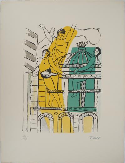 Fernand LEGER : La Ville, L’Opéra Garnier, Lithographie originale signée