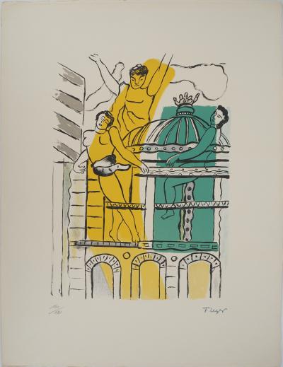 Fernand LEGER : La Ville, L’Opéra Garnier, Lithographie originale signée 2