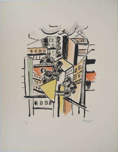Fernand LEGER: The City, The Roofs, 1959, Original Signed Lithograph 2
