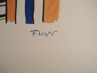 Fernand LEGER : La Ville, Promeneur en ville, Lithographie originale signée 2