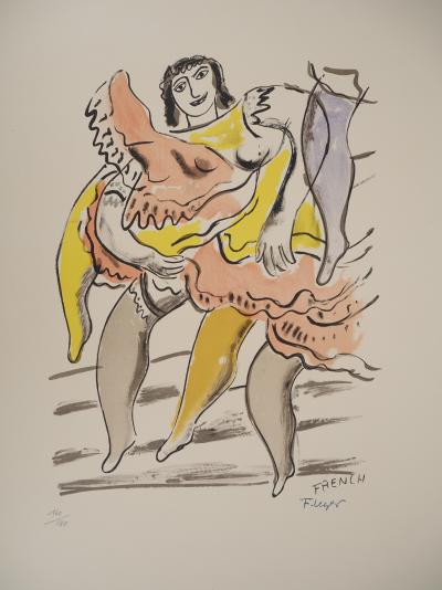 Fernand LEGER : La Ville, Les danseuses de french cancan, Lithographie originale signée 2
