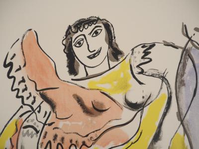 Fernand LEGER : La Ville, Les danseuses de french cancan, Lithographie originale signée 2