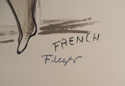 Fernand LEGER : La Ville, Les danseuses de french cancan, Lithographie originale signée 2