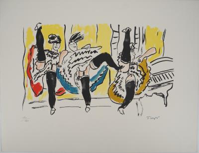 Fernand LEGER : La Ville, French cancan au Moulin Rouge, Lithographie originale signée