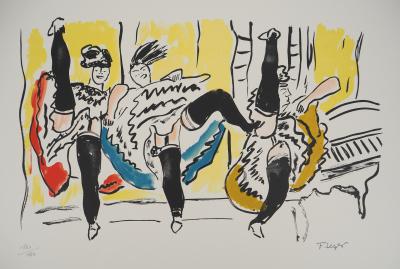 Fernand LEGER : La Ville, French cancan au Moulin Rouge, Lithographie originale signée 2