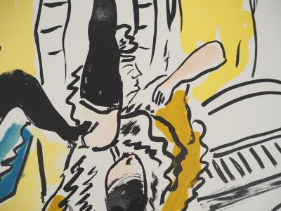 Fernand LEGER : La Ville, French cancan au Moulin Rouge, Lithographie originale signée 2