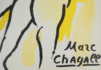 Marc CHAGALL : La Bible, L'ange, Lithographie originale 2