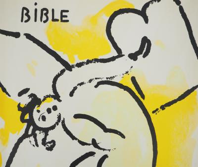 Marc CHAGALL : La Bible, L'ange, Lithographie originale 2