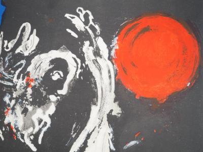 Marc CHAGALL : La Bible, Prêcheur à la tunique blanche, Lithographie originale 2