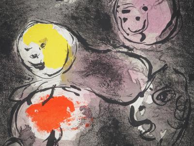 Marc CHAGALL : La Bible, Le prophète Daniel, Lithographie originale 2