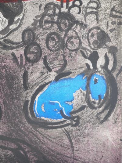 Marc CHAGALL : La Bible, Le berger endeuillé, Lithographie originale 2