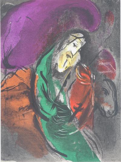 Marc CHAGALL : La Bible, Le prophète Jérémie, Lithographie originale 2