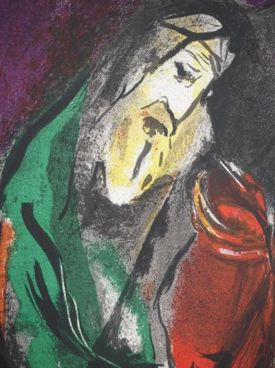 Marc CHAGALL : La Bible, Le prophète Jérémie, Lithographie originale 2