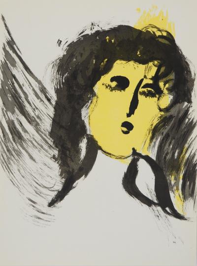 Marc CHAGALL : La Bible, L'ange, Lithographie originale 2