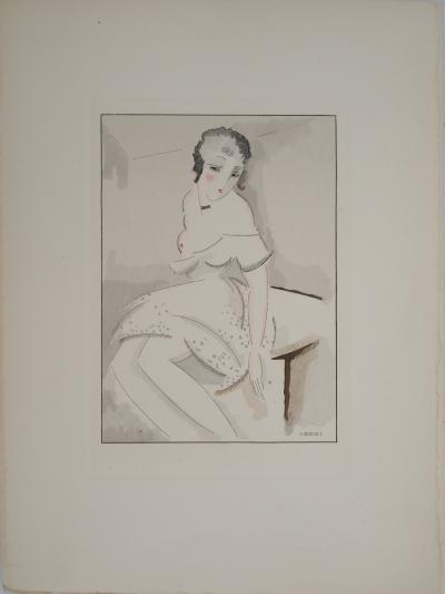 Gustave BUCHET : Cachez ce sein, Gravure originale et pochoir signée 2