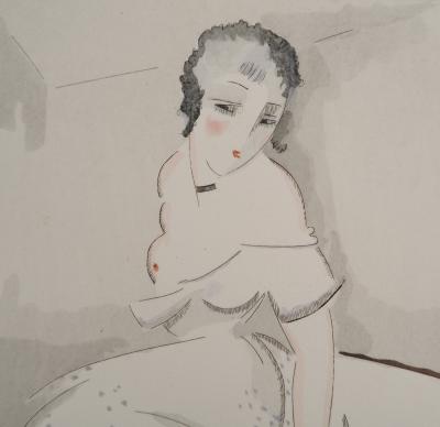 Gustave BUCHET : Cachez ce sein, Gravure originale et pochoir signée 2