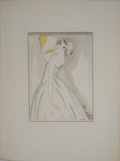 Gustave BUCHET: Game of seduction, Original engraving and signed stencil 2