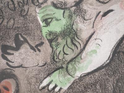 Marc CHAGALL : La Bible, L'apparition de Dieu à Eve, Lithographie originale 2