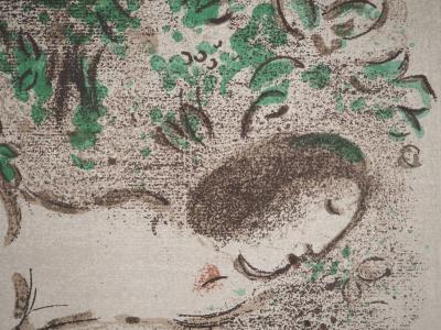 Marc CHAGALL : La Bible, Le Paradis Terrestre, Lithographie originale 2