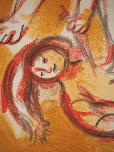 Marc CHAGALL : La Bible, Cain et Abel, Lithographie originale 2