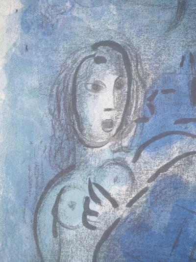 Marc CHAGALL : La Bible, Les espions de Jéricho au clair de lune, Lithographie originale 2