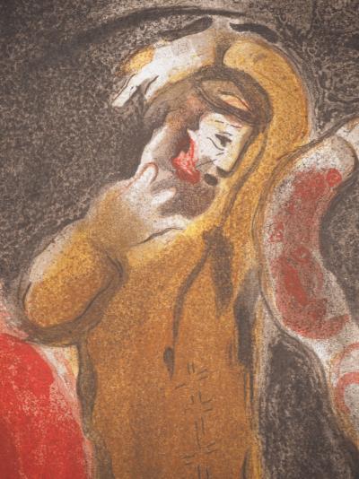 Marc CHAGALL : La Bible, La danse des amoureux, Lithographie originale 2