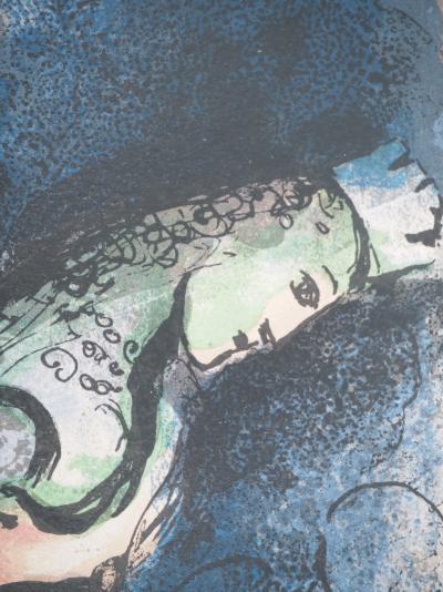 Marc CHAGALL : La Bible, Vasthi chassée, Lithographie originale 2
