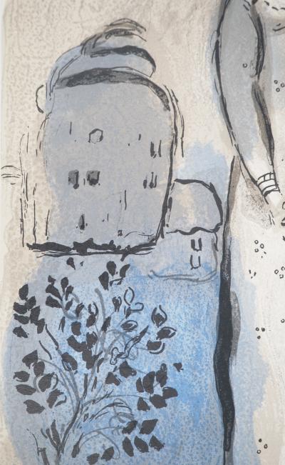 Marc CHAGALL : La Bible, Esther et son cousin, Lithographie originale 2
